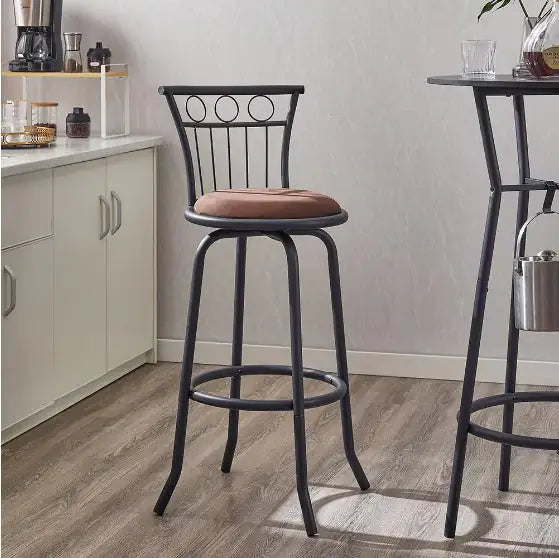 Metal Backrest Bar Chair
