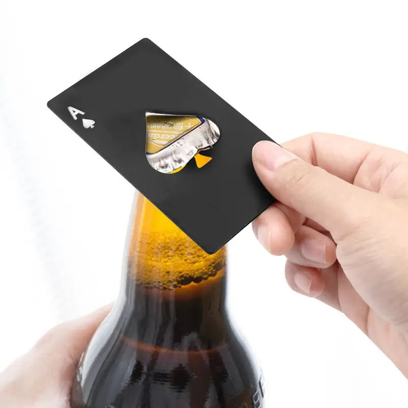 Mini Portable Metal Poker Card Beer Bottle Opener