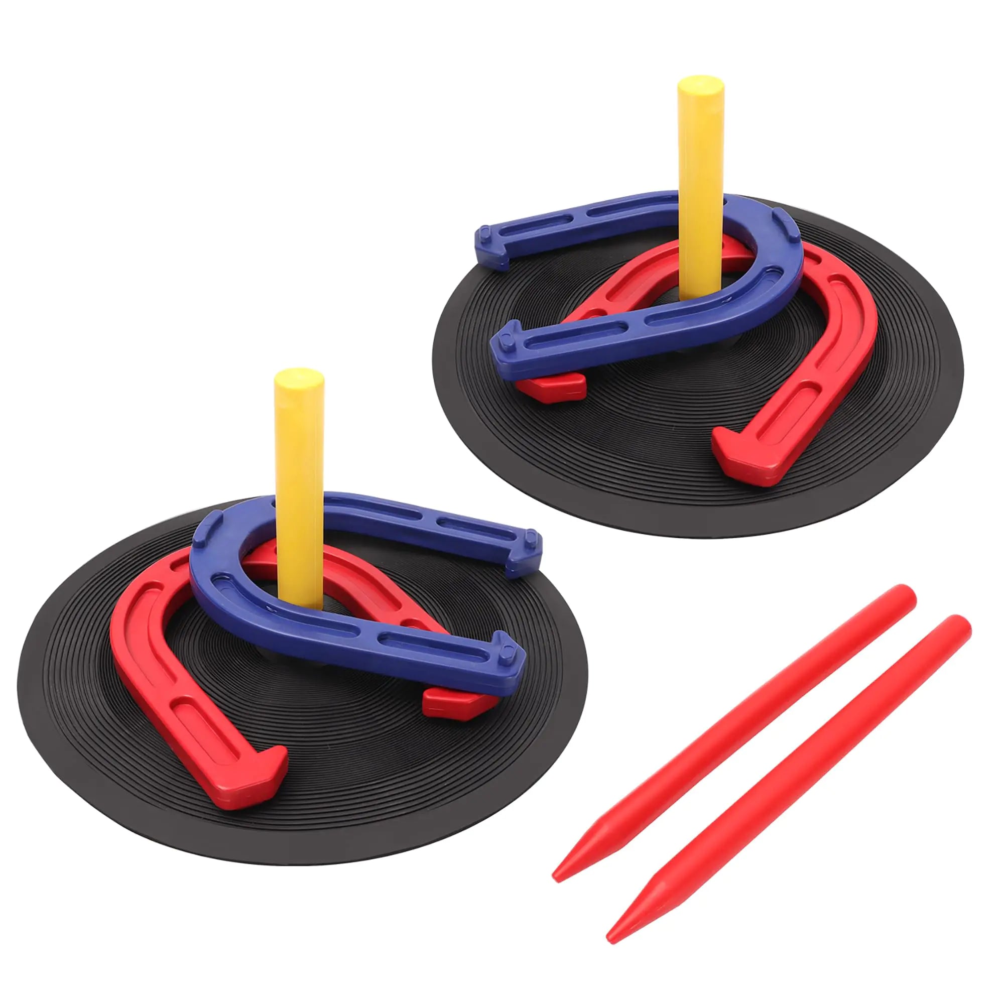 Indoor and Outdoor Rubber Horseshoe Game Set