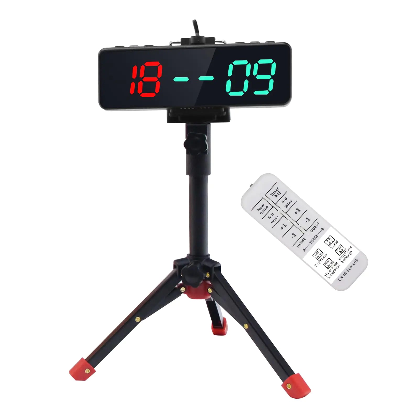 LUCKY TIME Score Keeper Battery Powered Cornhole Scoreboard with Mini Remote Portable Digital Scoreboard with Magnetic for Leisure Sports or Game Room Pickleball Bocce Toss Games