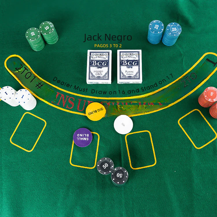 Poker Set with 200 Chips, Table Cloth, and Box