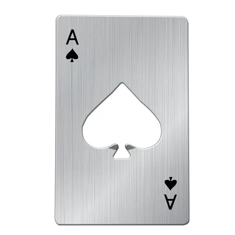 Mini Portable Metal Poker Card Beer Bottle Opener