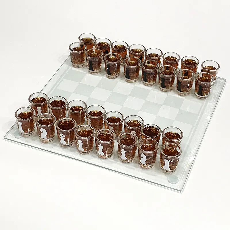 Wine Glass Chess Set
