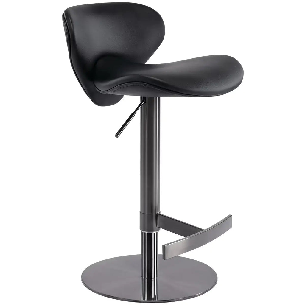 Metallic Leather Bar Stool