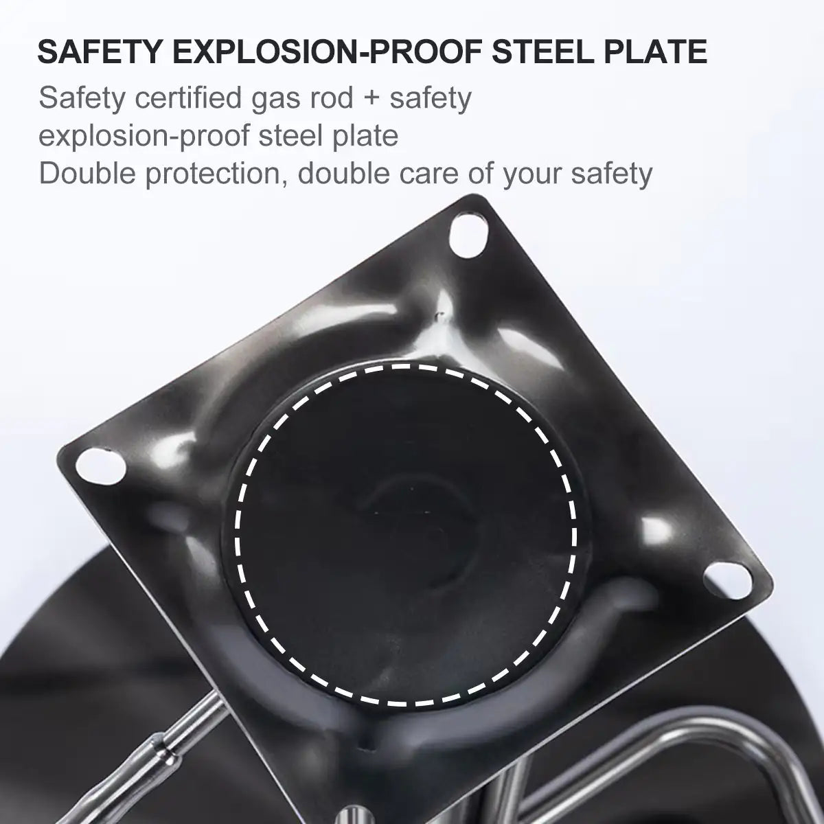 Metallic Leather Bar Stool