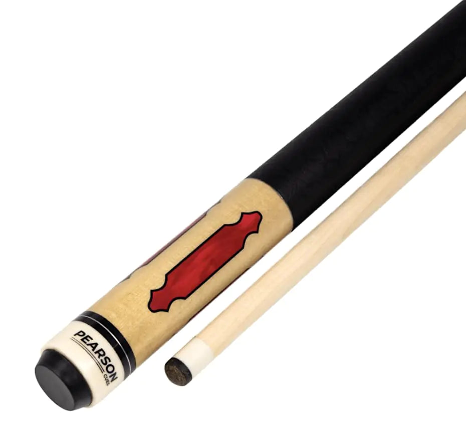 PEARSON Cues League Series Pool Cue Stick - 18-21 oz 58" Maple Wood Pool Cue with Leather Grip Stainless Steel Joint Low-Deflection Shaft | Tournament-Ready Professional Billiard Cue 18oz Blue