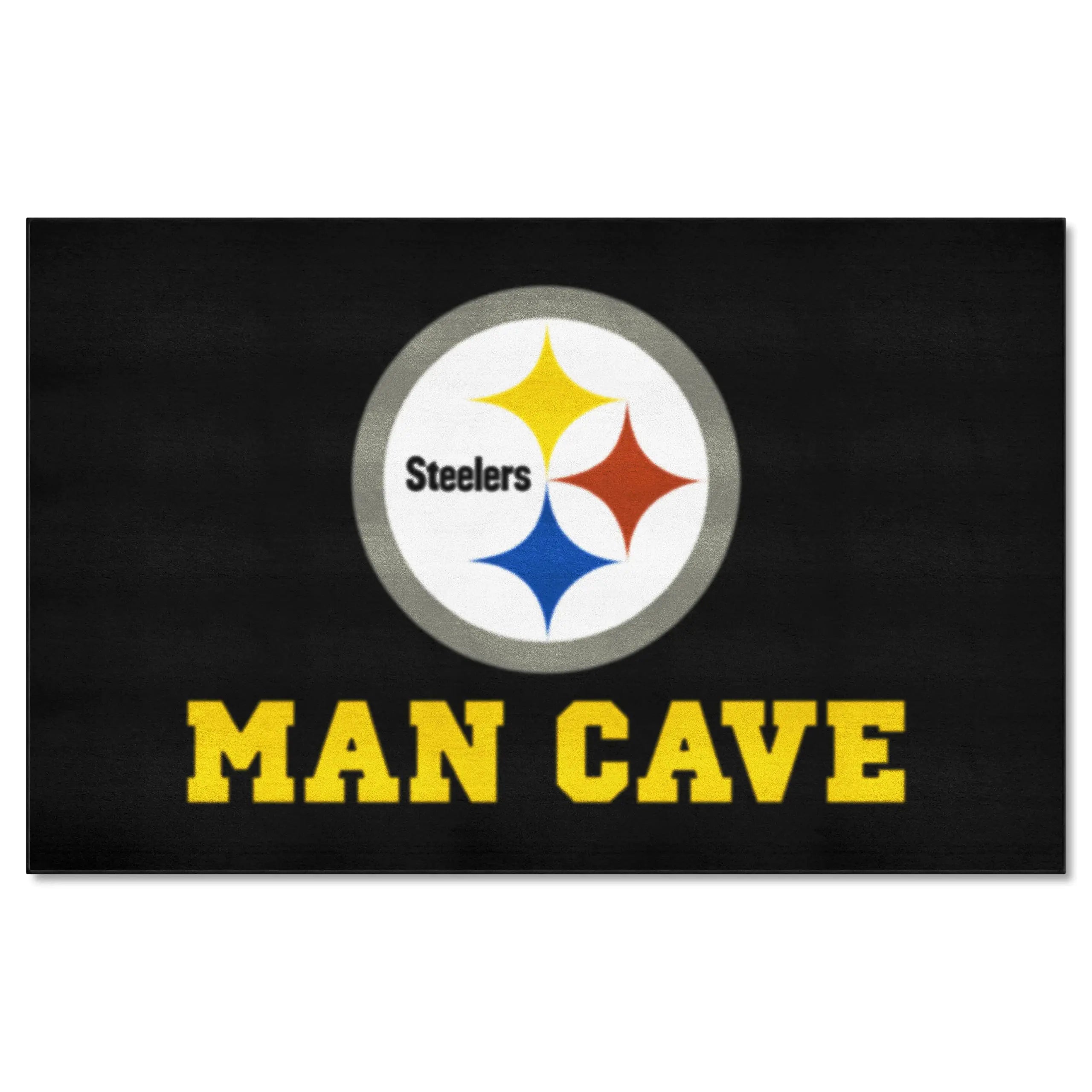 FANMATS 14358 NFL Pittsburgh Steelers Nylon Universal Man Cave UltiMat Rug  60"96"
