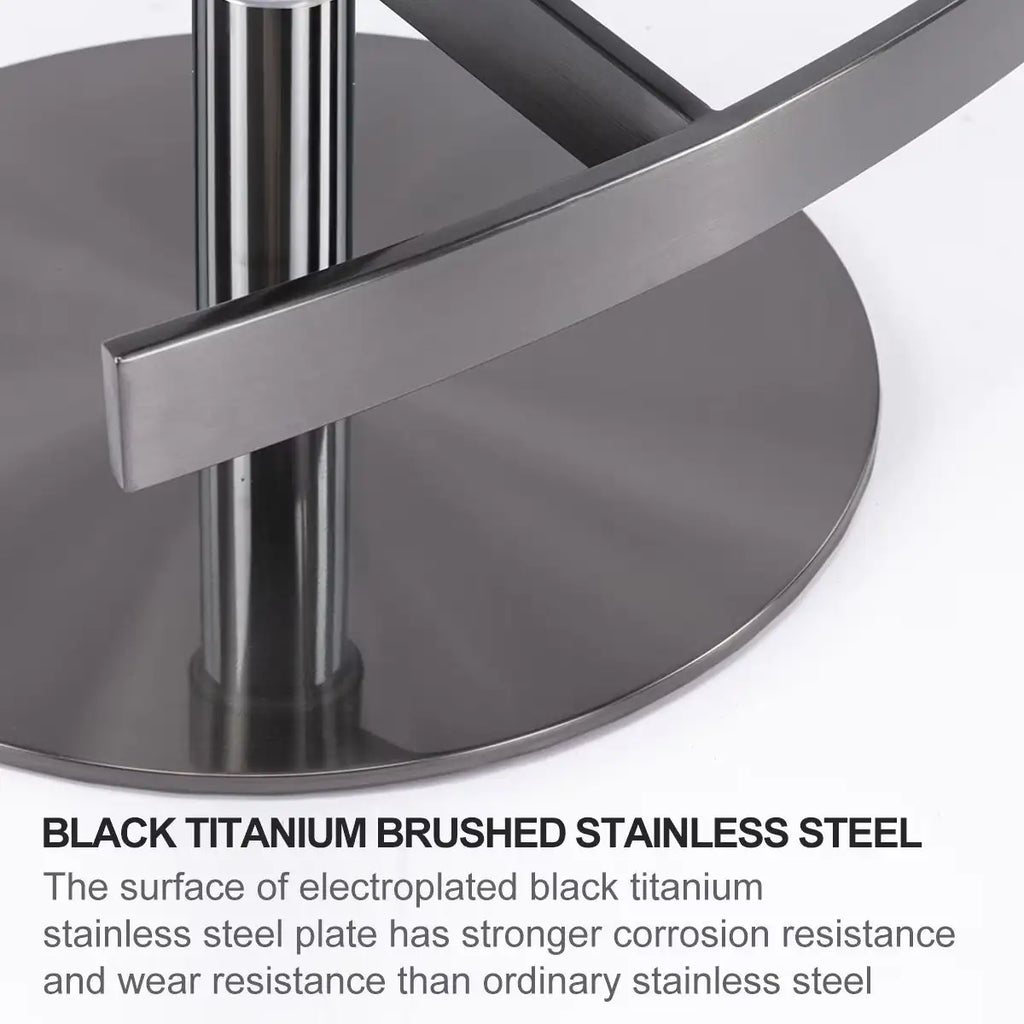 Metallic Leather Bar Stool