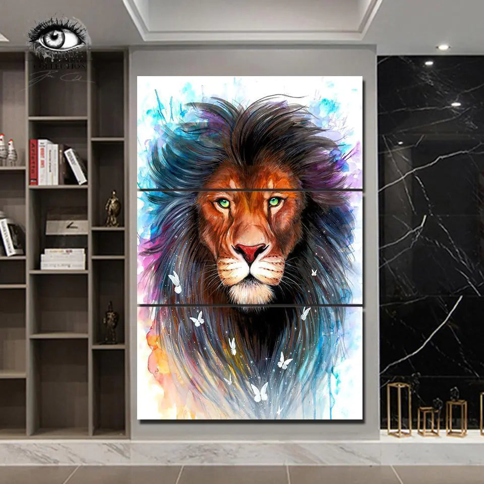 Canvas Wall Art - Lion Themed Decor