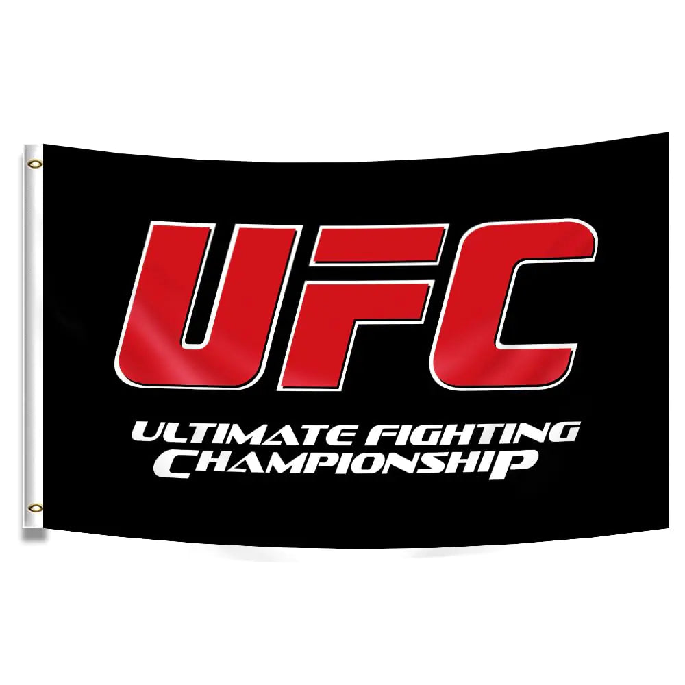 ENMOON UFC Flag Fighting Championship Flag Banner 3x5Ft Indoor Outdoor Room Man Cave Decoration