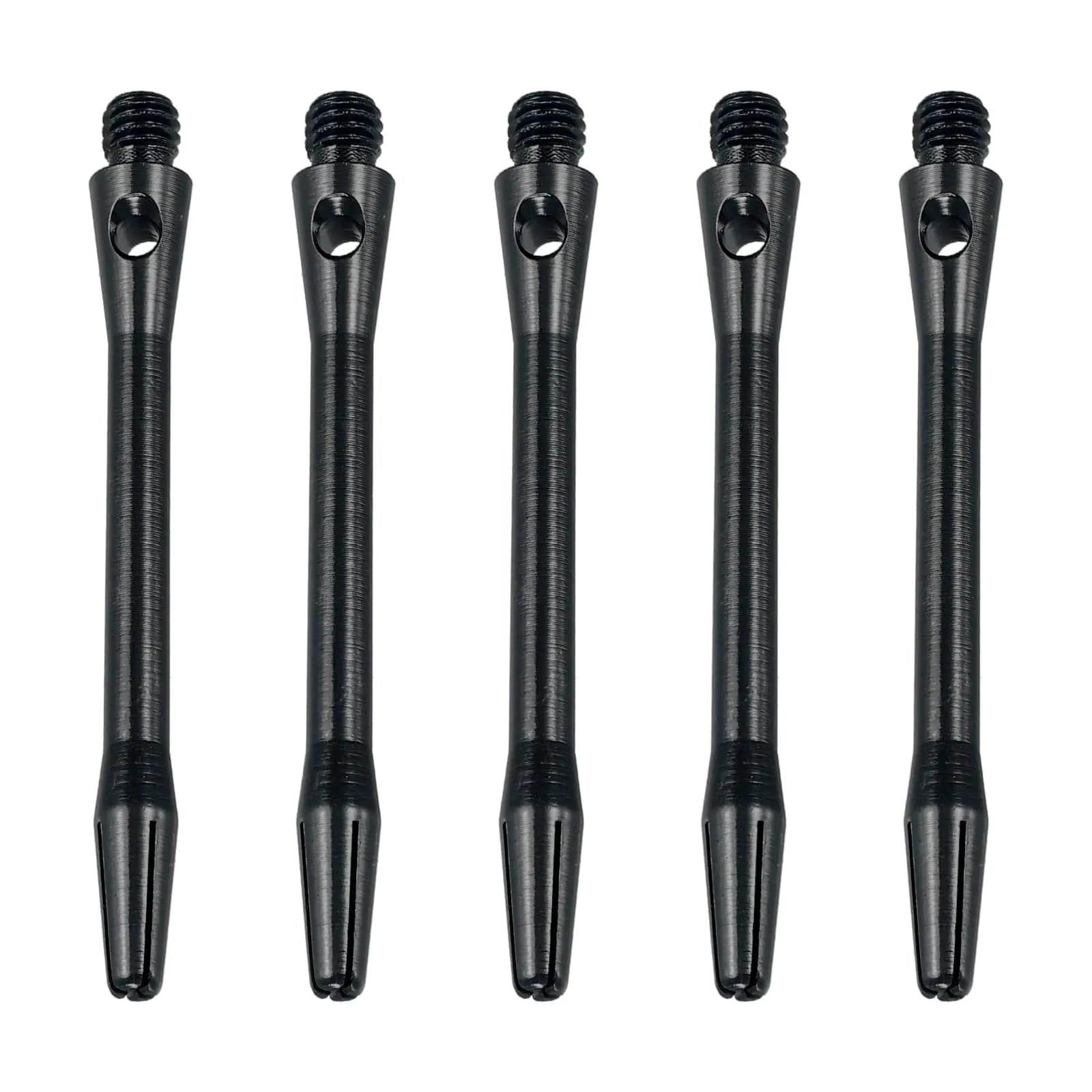PATIKIL 48mm Aluminum Dart Shafts 15 Pack Medium 2BA Thread Dart Stems Dart Accessories Black