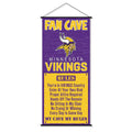 WinCraft Minnesota Vikings Man Cave Fan Banner Wall Door Scroll