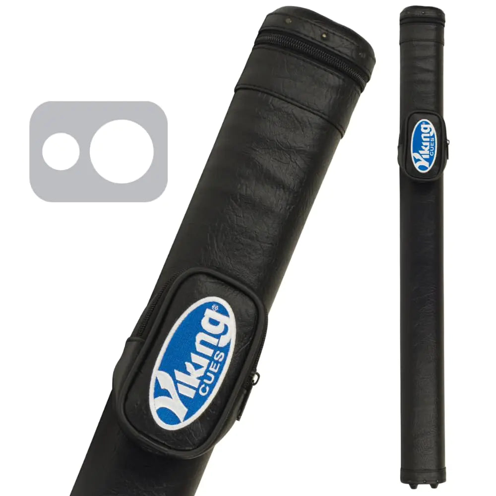 Viking Pool Cue Case 1x1 Hard Pool Stick Case for 1 Stick with Shoulder Strap Vinyl Shell and Felt Interior Billiard Cue Case Cue Stick Case Pool Queue Case Pool Cue Bag