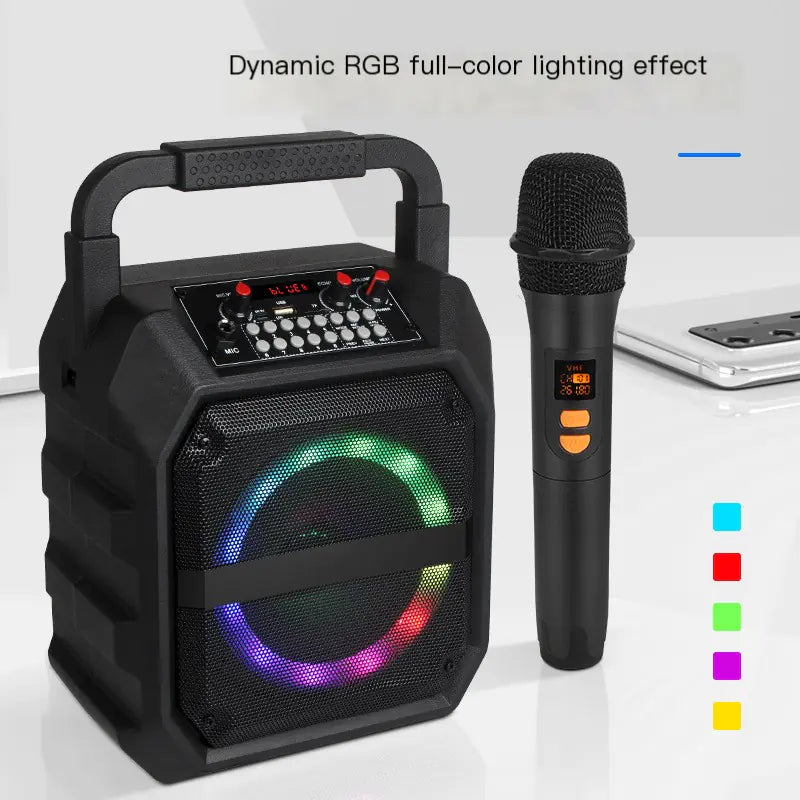 Portable Bluetooth Karaoke Microphone and Speaker System