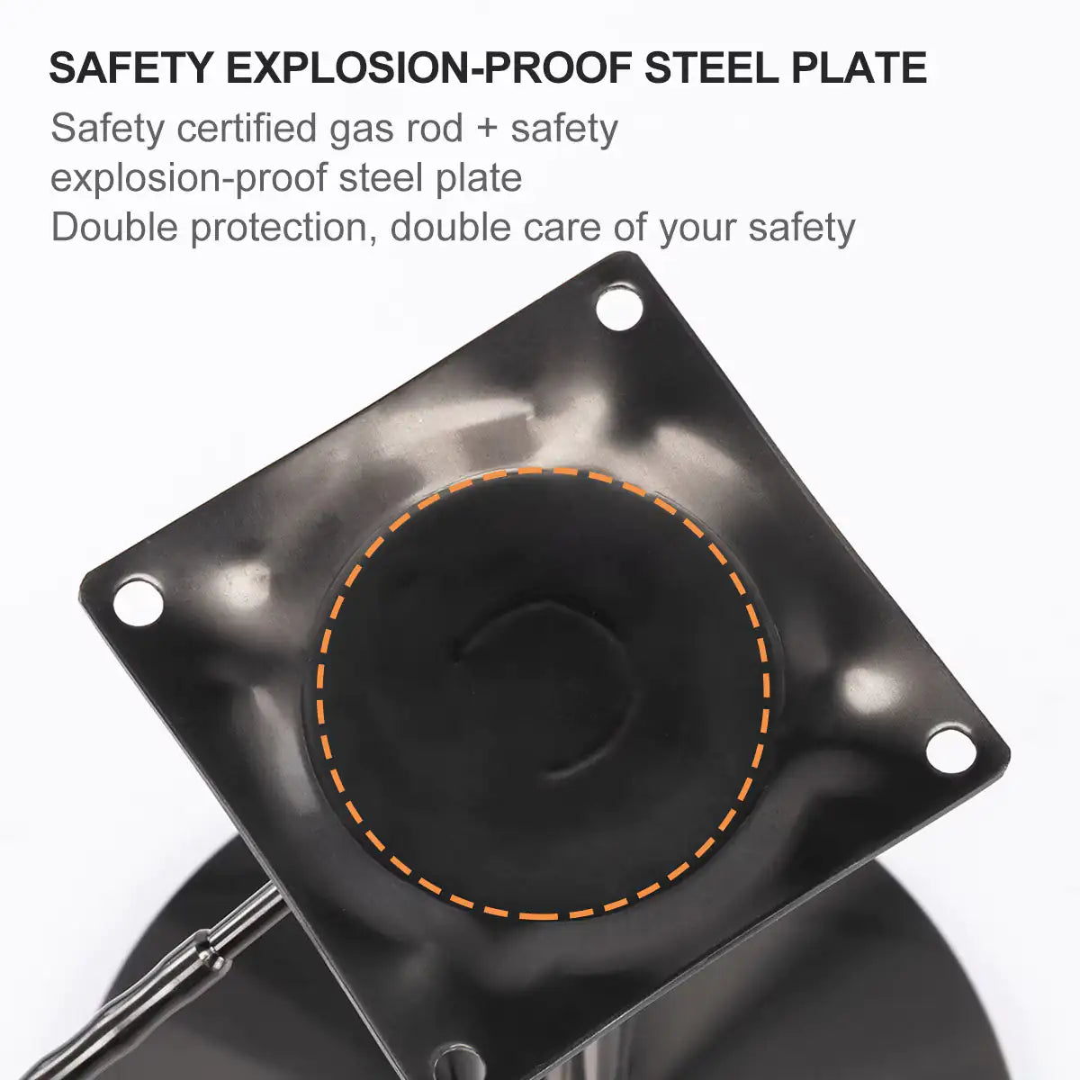 Metallic Leather Bar Stool