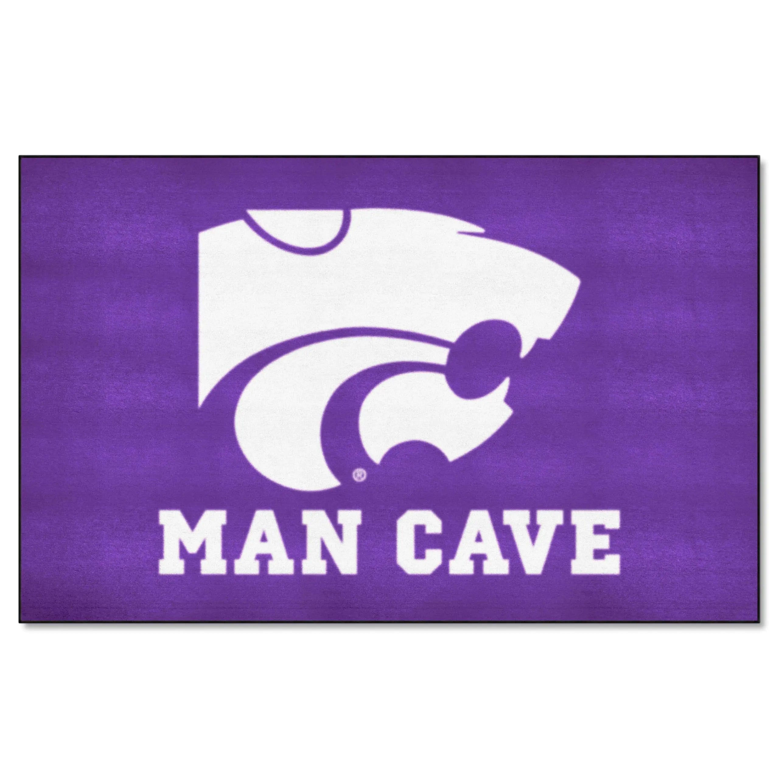 FANMATS 14563 Kansas State Wildcats Man Cave UltiMat Rug - 5ft. x 8ft. | Sports Fan Area Rug Home Decor Rug and Tailgating Mat