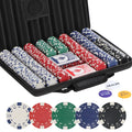 LUOBAO Poker Chips Set500 Pcs Poker Chips for Texas HoldemBlackjackwith High-Strength Oxford Cloth Handbag