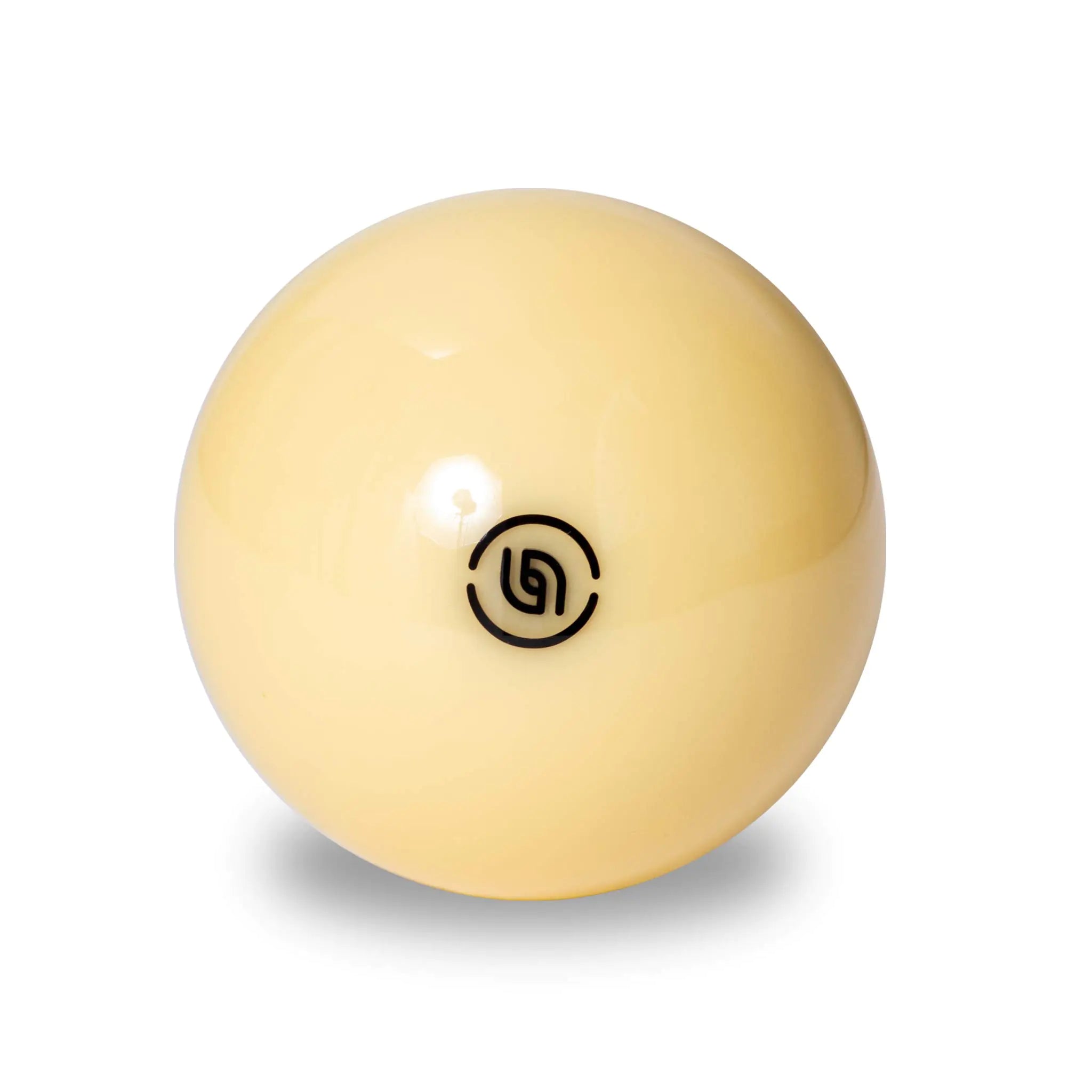 Aramith Tournament Pool Cue Ball 2 1/4" with Black Logo