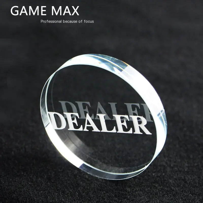 Acrylic Transparent Crystal Dealer Cat Poker Accessory