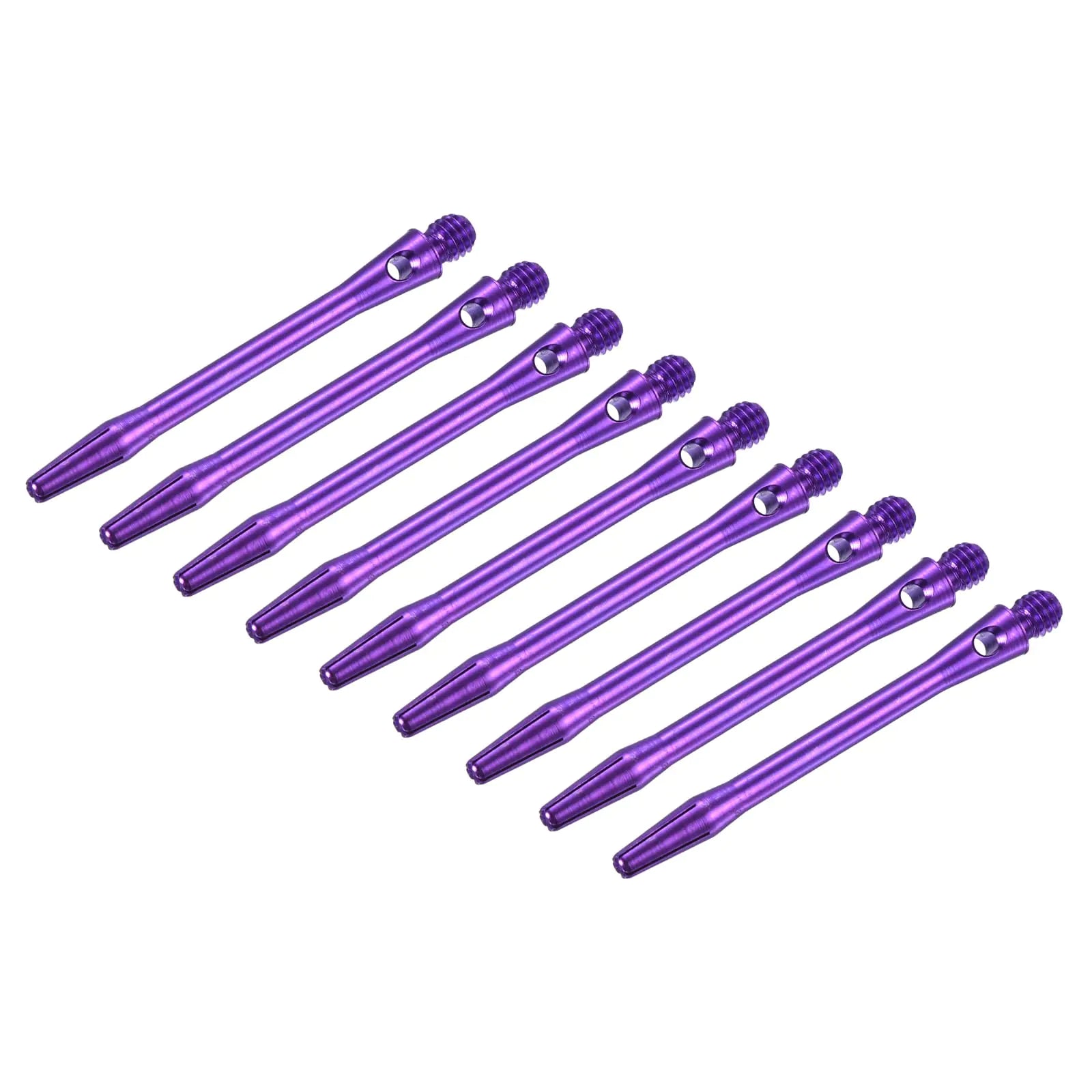 PATIKIL 35mm Aluminum Dart Shafts Medium 2BA Thread Dart Stems Dart Accessories Throwing Fitting for Steel Tip - 9 Pack (Purple)