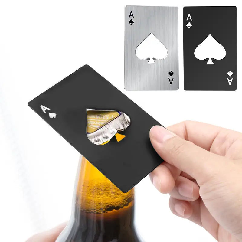Mini Portable Metal Poker Card Beer Bottle Opener