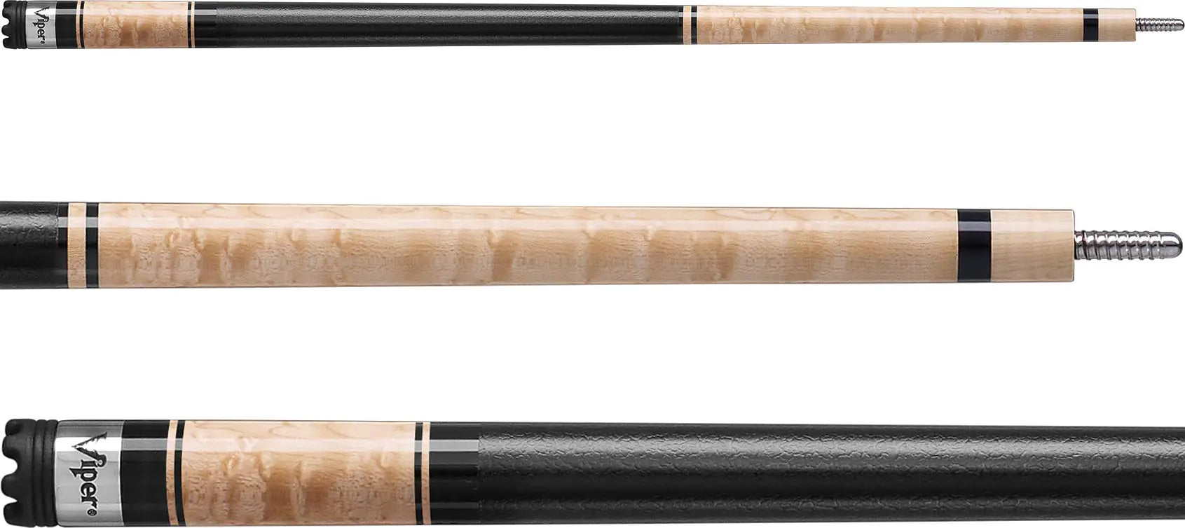 Viper Naturals 58" 2-Piece Billiard/Pool Cue Birdseye Maple 20 Ounce