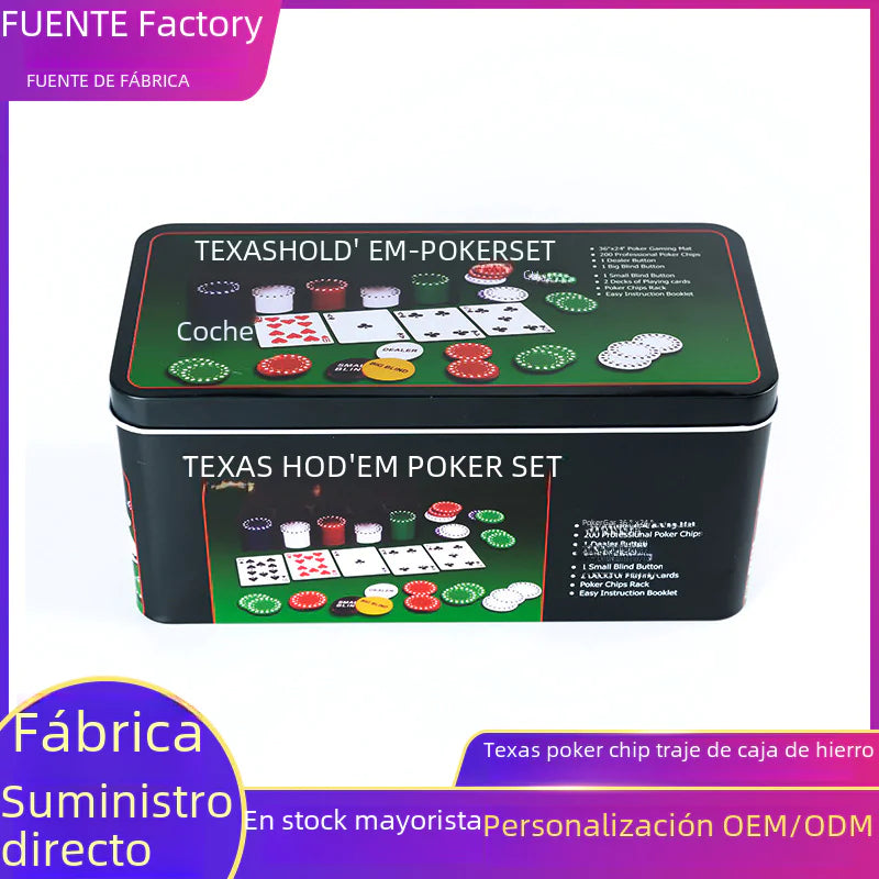 Poker Set with 200 Chips, Table Cloth, and Box