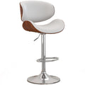 YaFiti Bar Stools Modern Swivel Bar Chairs Barstools Counter Height with Backrest for Bar Kitchen Dining Room White