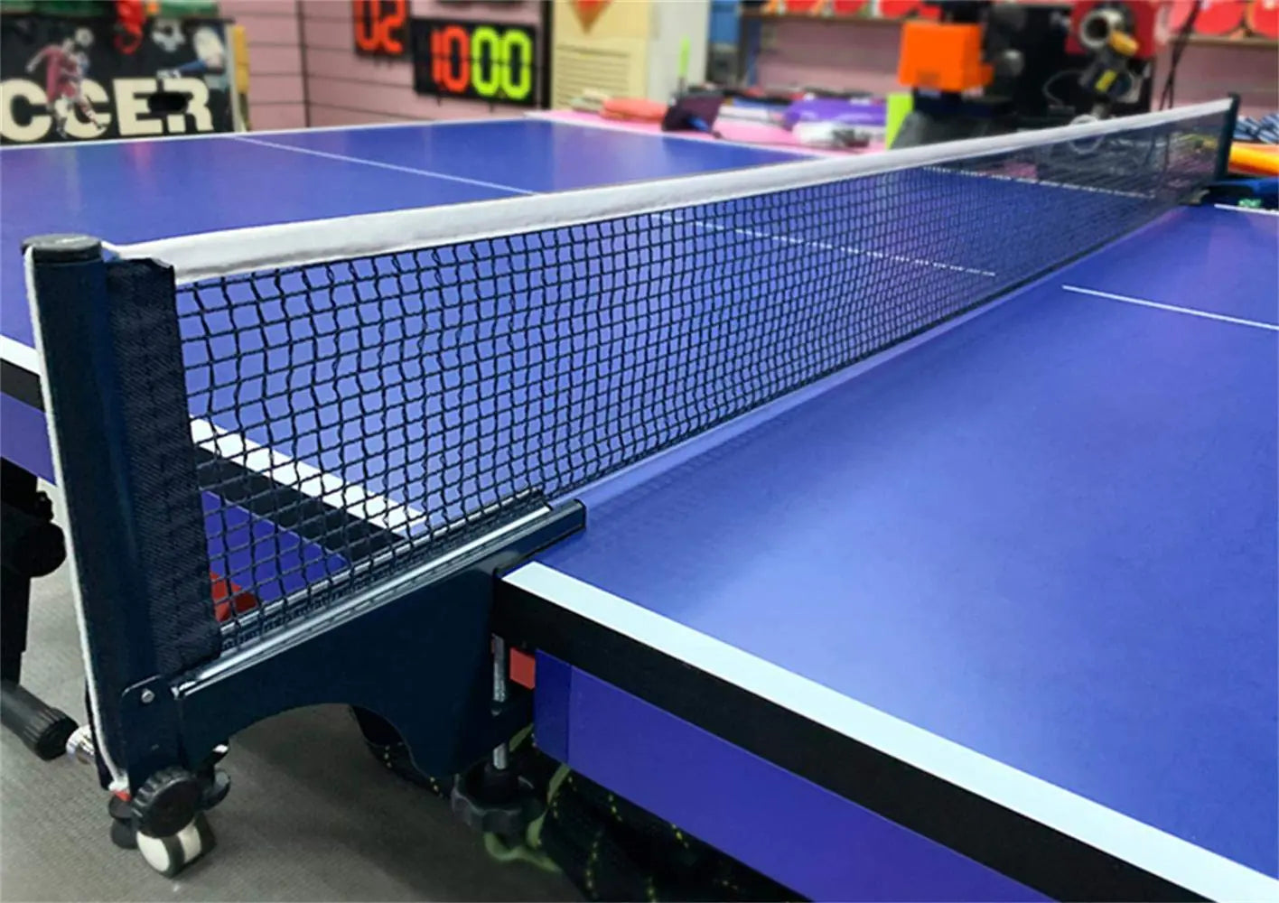 Sports Table Tennis Net Professional Ping Pong Net Portable Easy Setup Net for Ping Pong Easily Attaches to Table Surfaces (No Post Included)