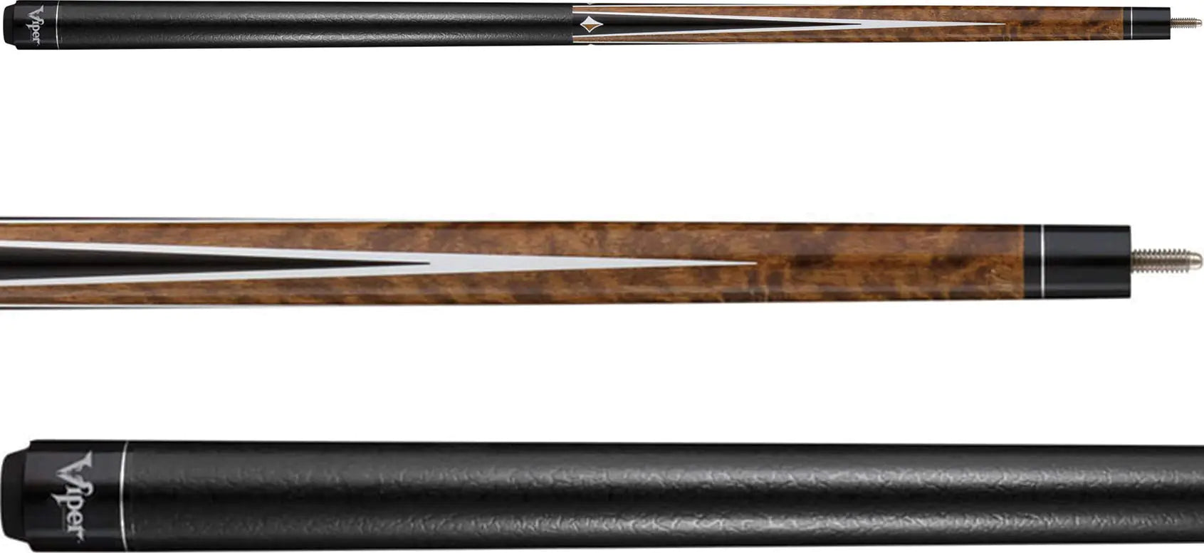 Viper Diamond 58" 2-Piece Billiard/Pool Cue Brown 20 Ounce