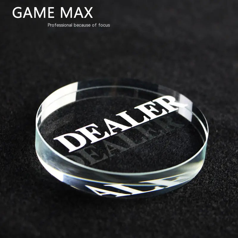 Acrylic Transparent Crystal Dealer Cat Poker Accessory