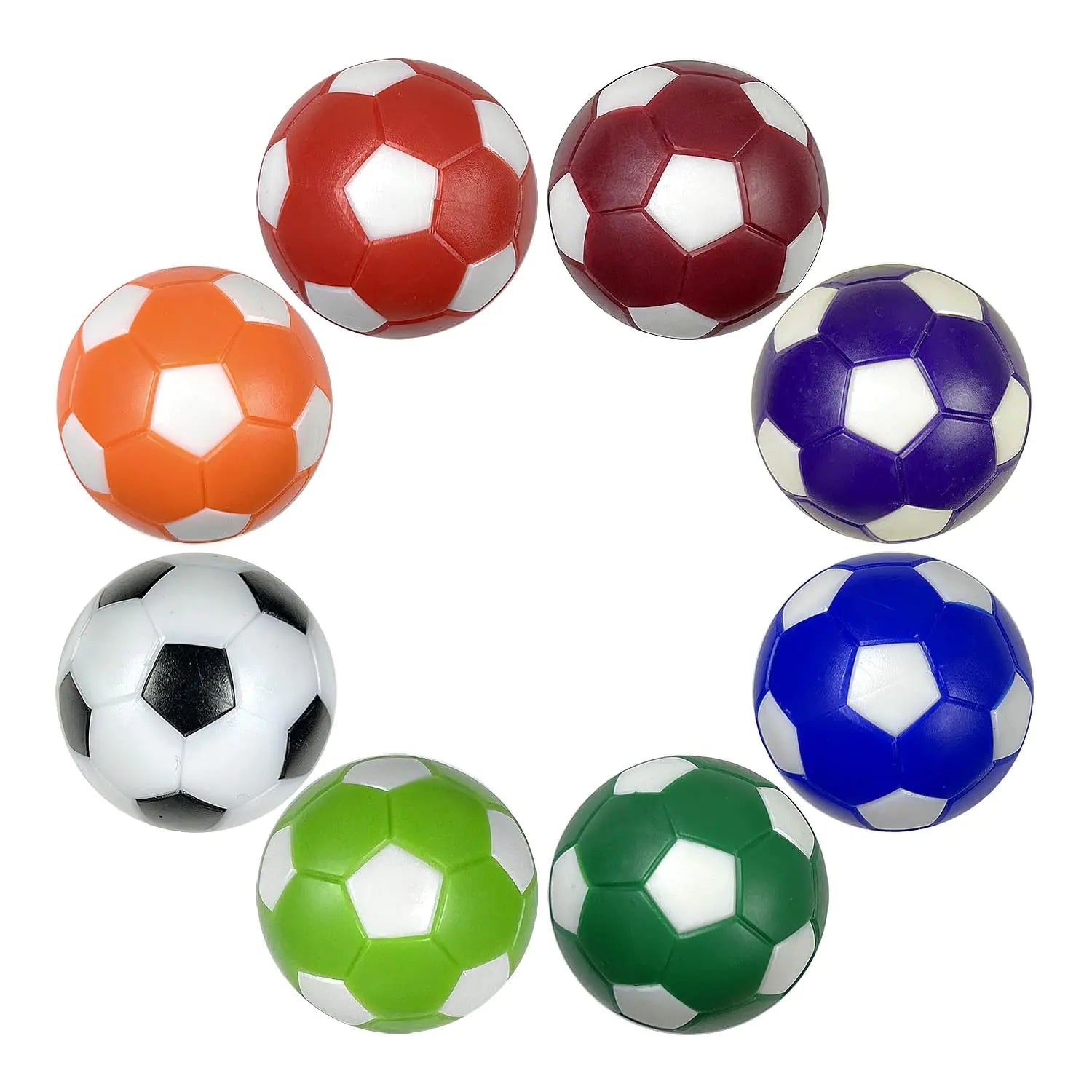 Tenalleys 8 Pack Table Soccer Foosballs 1.42 Inch Replacement Balls Soccer Game Table Soccer Balls Foosball Accessory (Multicolor)