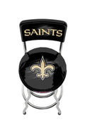 ARCADE1UP NFL Blitz High Back Stool with Adjustable Height and Swiveling Padded Seat (New Orleans Saints)