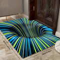 3D Swirl Illusion Non-Slip Area Rug for Home