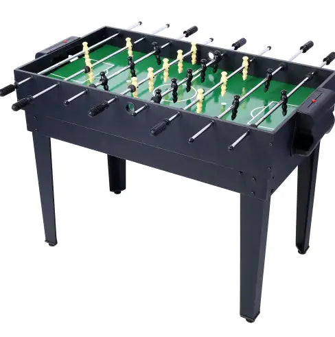 5-in-1 Multi-Game Table - Billiards, Push Hockey  Foosball  Ping Pong, And Basketball Black Blue