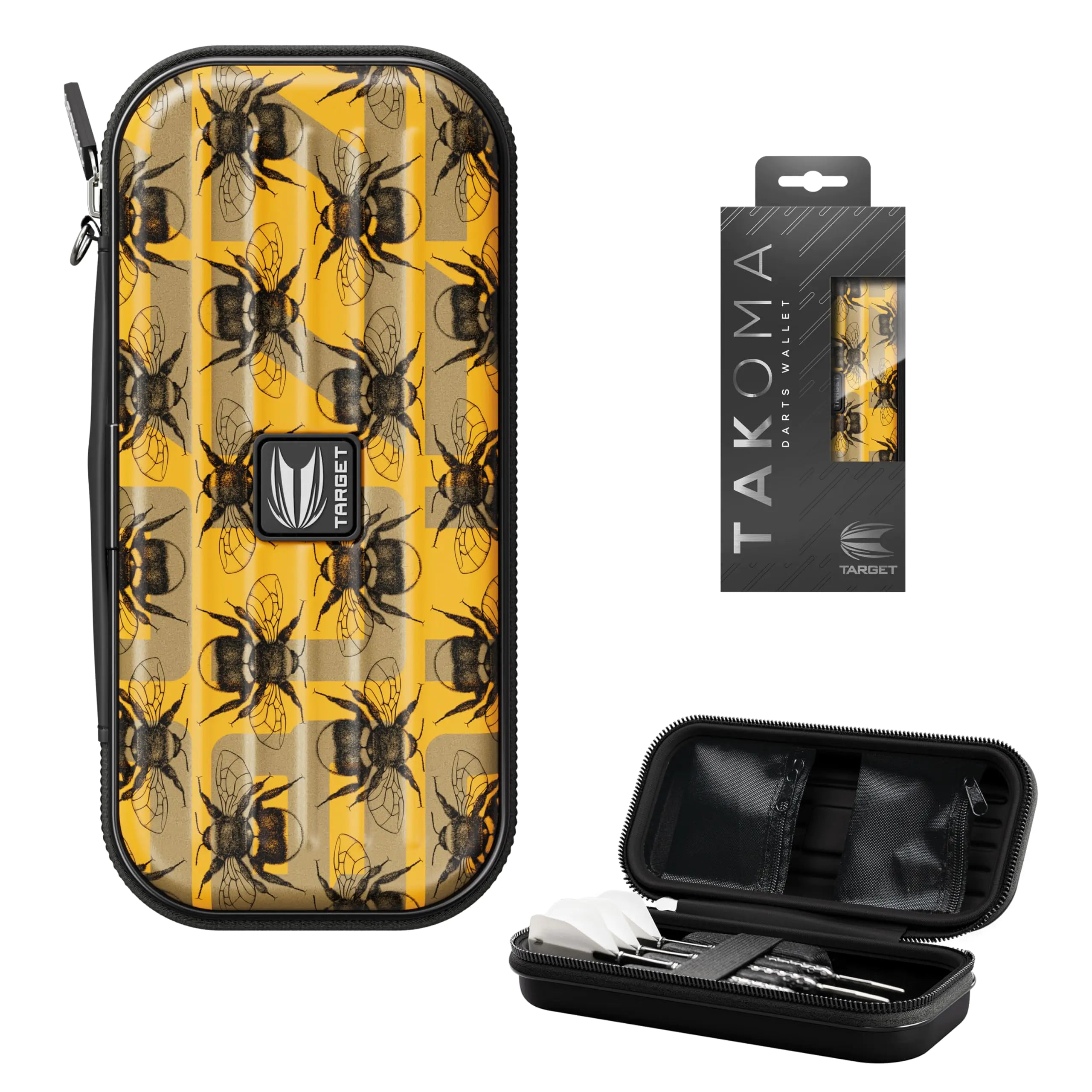 TARGET Darts Ento Takoma Wallets – Buzz Dart Storage Case | Darts Wallet Dart Carrying Case Holds 3 Fully Assembled Darts & Dart Accessories Protective EVA Dart Holder