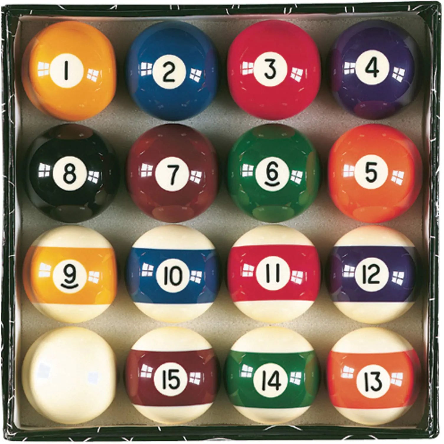 Viper Billiard Master 2-1/4" Regulation Size Billiard/Pool Balls Complete 16 Ball Set